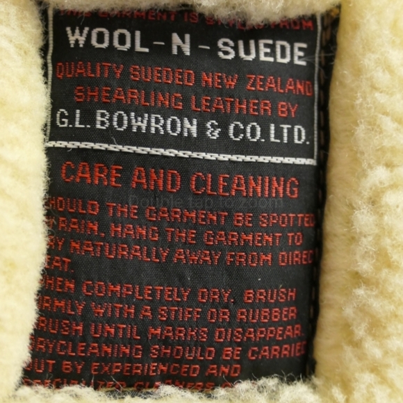 G. L. Bowron Wool & Suede jacket New Zealand shearling leather by Marguerite Lea - Picture 4 of 9